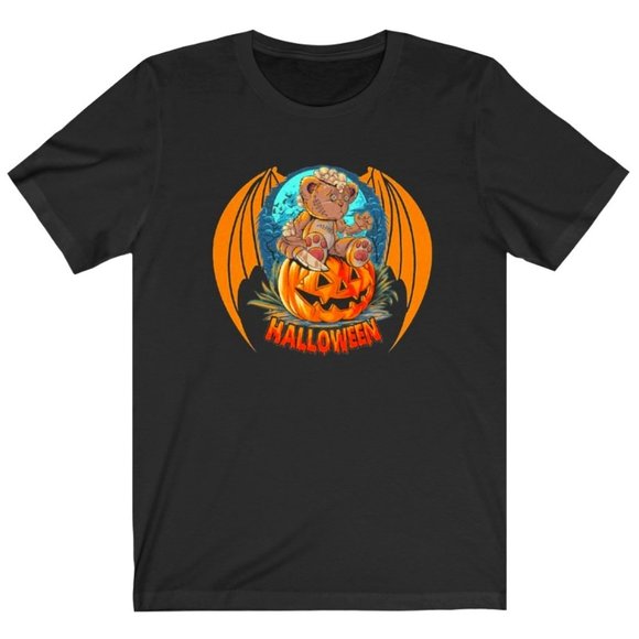 SBC Halloween Bear Short Sleeve Blue Tee - Picture 2 of 4